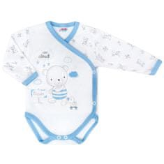 NEW BABY Dojčenské body s bočným zapínamím New Baby Bears modré 68 (4-6m)