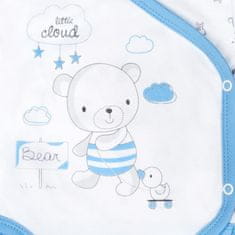 NEW BABY Dojčenské body s bočným zapínamím New Baby Bears modré 68 (4-6m)