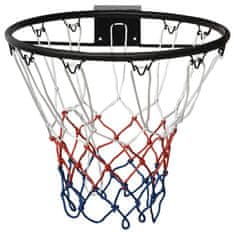 Vidaxl Basketbalový kôš čierny 45 cm oceľ