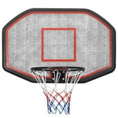 Vidaxl Basketbalová doska čierna 109x71x3 cm polyetén