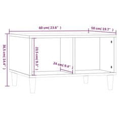 Vidaxl Konferenčný stolík sivý dub sonoma 60x50x36,5 spracované drevo