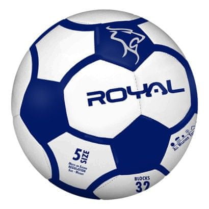 ROYAL Futbalová lopta Royal Calcio Block Červená biela/červená 5