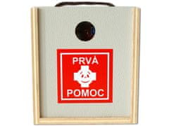 KupMa Prvá pomoc - drevená škatuľka záchrany