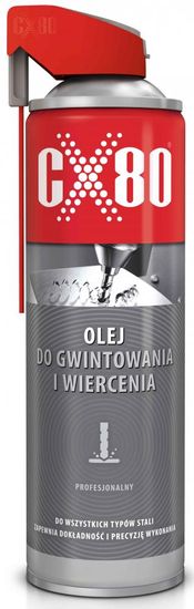 cx80 Olej na vŕtanie a rezanie závitov duo spray 500ml, CX-80