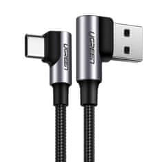 shumee Uhlový USB - USB-C QC 3.0 kábel 3A 1m šedý