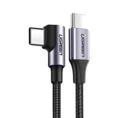 shumee Uhlový USB-C napájací kábel 60W 20V 3A 1m čierno-šedý