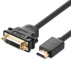 shumee Adaptérový kábel DVI samica - HDMI samec 22cm čierny