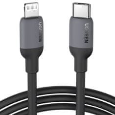 shumee iPhone USB-C - Lightning PD 20W 1m rýchlonabíjací kábel, čierny