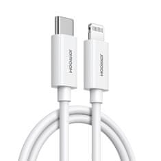 shumee Kábel pre iPhone MFi USB-C - Lightning 27W PD 1,2m biely