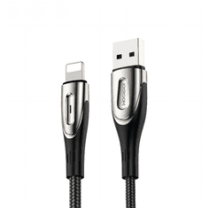 shumee iPhone USB-A - bleskovo rýchly nabíjací kábel Sharp Series 1,2 m čierny