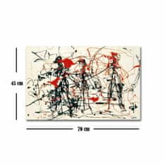 Wallity Reprodukcia obrazu Jackson Pollock 070 45 x 70 cm