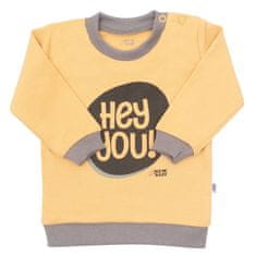 NEW BABY Dojčenské tričko New Baby With Love horčicové 62 (3-6m)