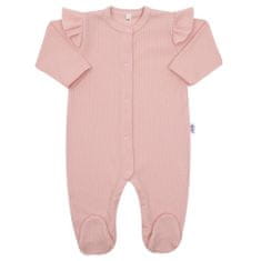 NEW BABY Dojčenský bavlnený overal New Baby Practical ružový dievča 56 (0-3m)