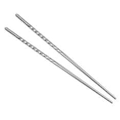 Northix Dlhé paličky / chopsticks z nehrdzavejúcej ocele - 38 cm 