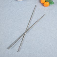 Northix Dlhé paličky / chopsticks z nehrdzavejúcej ocele - 38 cm 