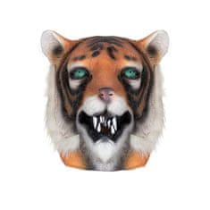 Korbi Profesionálna latexová maska Tiger, tigria hlava