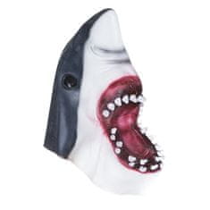 Korbi Profesionálna latexová maska Shark, žraločia hlava