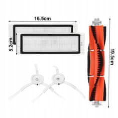 Sada pre Xiaomi Roborock, S50, S55, kefový filter