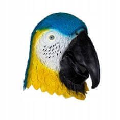Korbi Profesionálna latexová maska Papagáj, hlava papagája