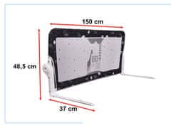 WOWO Čierna Bezpečnostná Zábrana na Posteľ 150cm - Kvalitná Prikrývka