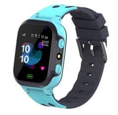 shumee DENMEN SMARTWATCH KIDS BLUE GPS LOCATOR VODOTĚSNÉ VOLÁNÍ ALARM SOS DĚTSKÝ MODRÝ