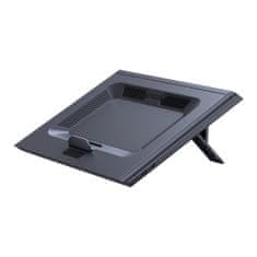 shumee Chladiaci stojan s podsvietením pre notebook do 21" Turbo Fan USB, šedý