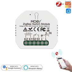 Moes ZigBee Junction Relay funguje bez N