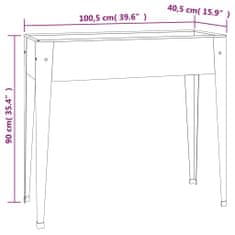 Vidaxl Záhradný kvetináč šedý 100,5x40,5x90 cm pozinkovaná oceľ