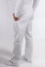 BORTEX Nohavice na gumu biele pánske (zmesový materiál) 60/170