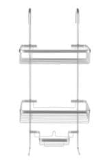 Malatec 16721 Závesná polička do sprchy strieborná 15464