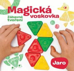 Magická voskovka sada - Jar (knižka, voskovky, výseky)