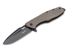 Böker Plus 01BO759 Caracal Tactical vreckový zatvárací nôž 8,7 cm, hnedá, G10