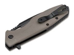 Böker Plus 01BO759 Caracal Tactical vreckový zatvárací nôž 8,7 cm, hnedá, G10