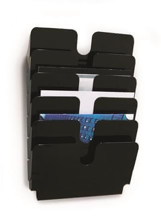 Durable Držiak na letáky "FLEXIPLUS 6", čierna, A4, horizontálny, nástenný, stojaci, 1700014061