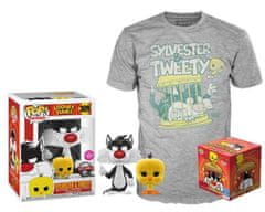 Funko POP & Tee: Looney Tunes Sylvester and Tweety, veľkosť XL (exkluzívna sada s tričkom)