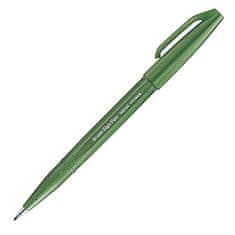 Pentel Popisovač Brush Sign Pen - olivovo zelený
