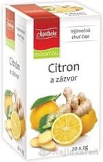 Apotheke APOTHEKE PREMIER SELECTION ČAJ CITRÓN A ZÁZVOR, 20x2 g