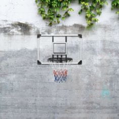 Vidaxl Basketbalová doska priehľadná 90x60x2,5 cm polykarbonát