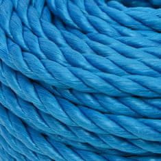 Vidaxl Pracovné lano modré 10 mm 25 m polypropylén