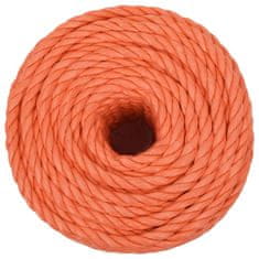 Vidaxl Pracovné lano oranžové 20 mm 100 m polypropylén