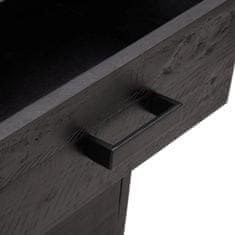 Vidaxl Nočný stolík čierny 36x30x54 cm masívna recyklovaná borovica