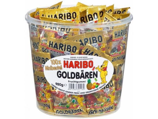 Haribo zlatý medvedík 100 x 9,8 g