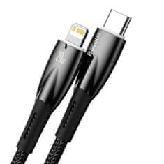 BASEUS Glimmer kábel USB-C / Lightning 20W 2m, čierny