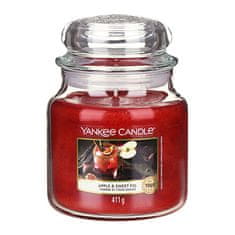 Yankee Candle Sviečka v sklenenej dóze , Jablká a sladká figa, 410 g