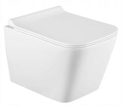 Mexen TEO Rimless wc misa závesná so sedátkom + bidet TEO, biela, 30850700+35855100