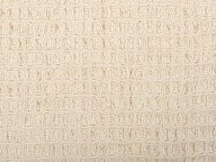Beliani Bavlnená prikrývka 125 x 150 cm béžová MALU