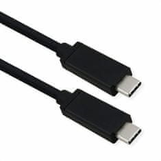 Kábel USB 3.1 Typ C CM/CM 0.8m, Super Speed (Power Delivery 20V5A) 40 Gbit/s gen.3 čierny