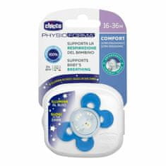 Chicco PHYSIO COMFORT LUMI silikónový cumlík svietiaci, modrý, 16m+