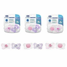 Chicco Physio Forma Light upokojujúce cumlíky, 2ks, ružová, 2-6m