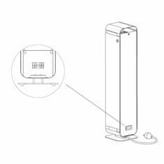 Lena Lighting Sterilon Flow 72W UV-C, Germicídny žiarič, počítadlo a zabezpečenie